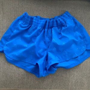 blue adidas shorts